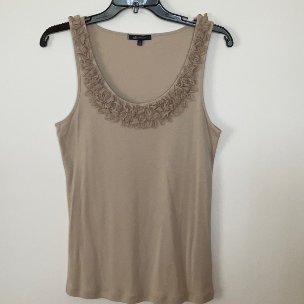Anne Klein tan tank top, size M